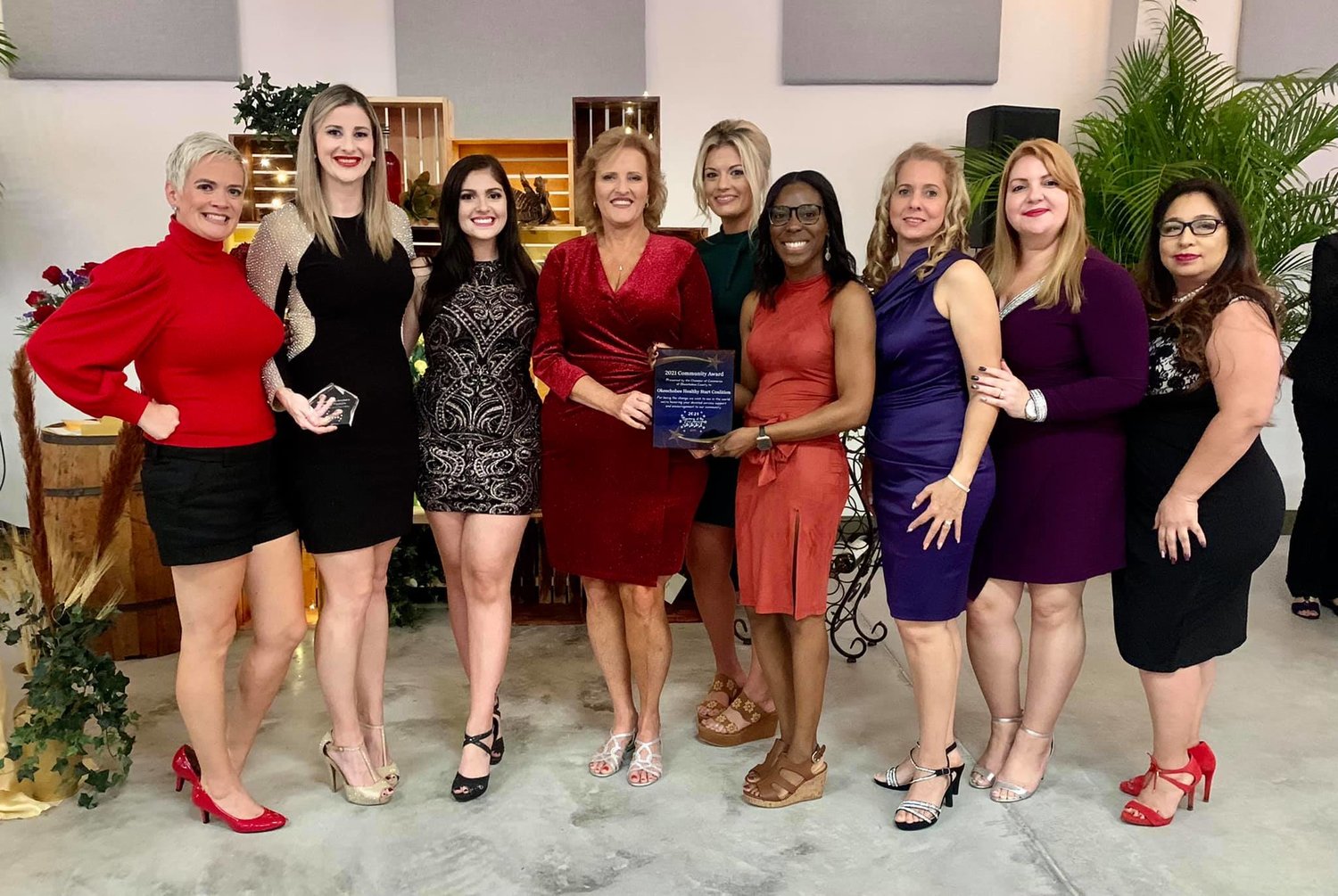 OKEECHOBEE – Healthy Start received the Community Award at the Chamber of Commerce of Okeechobee County Business of the Year Awards on Oct. 23. [Courtesy photo]
